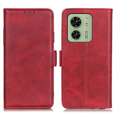 Coque Portefeuille Livre Cuir Etui Clapet M15L pour Motorola Moto Edge 40 5G Rouge