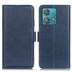 Coque Portefeuille Livre Cuir Etui Clapet M15L pour Motorola Moto Edge 40 Neo 5G Bleu