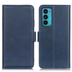 Coque Portefeuille Livre Cuir Etui Clapet M15L pour Motorola Moto Edge Lite 5G Bleu