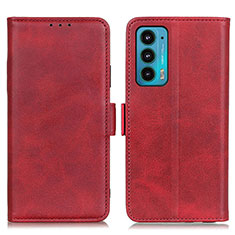 Coque Portefeuille Livre Cuir Etui Clapet M15L pour Motorola Moto Edge Lite 5G Rouge