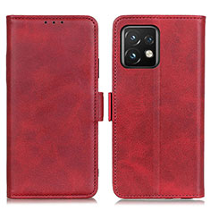 Coque Portefeuille Livre Cuir Etui Clapet M15L pour Motorola Moto Edge Plus (2023) 5G Rouge