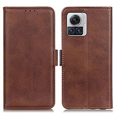 Coque Portefeuille Livre Cuir Etui Clapet M15L pour Motorola Moto Edge X30 Pro 5G Marron