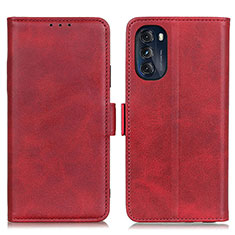 Coque Portefeuille Livre Cuir Etui Clapet M15L pour Motorola Moto G 5G (2022) Rouge