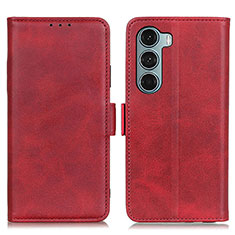 Coque Portefeuille Livre Cuir Etui Clapet M15L pour Motorola Moto G200 5G Rouge