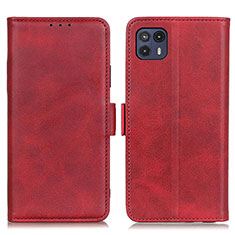 Coque Portefeuille Livre Cuir Etui Clapet M15L pour Motorola Moto G50 5G Rouge