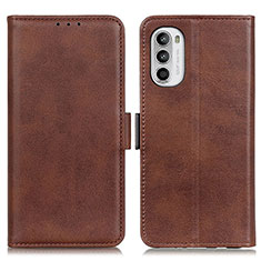 Coque Portefeuille Livre Cuir Etui Clapet M15L pour Motorola MOTO G52 Marron