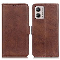 Coque Portefeuille Livre Cuir Etui Clapet M15L pour Motorola Moto G53y 5G Marron