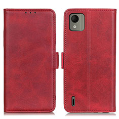 Coque Portefeuille Livre Cuir Etui Clapet M15L pour Nokia C110 Rouge