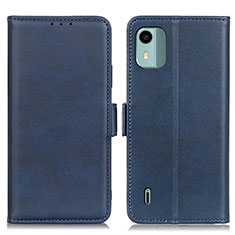 Coque Portefeuille Livre Cuir Etui Clapet M15L pour Nokia C12 Pro Bleu