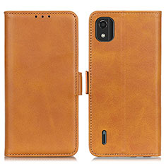 Coque Portefeuille Livre Cuir Etui Clapet M15L pour Nokia C2 2nd Edition Brun Clair