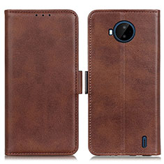 Coque Portefeuille Livre Cuir Etui Clapet M15L pour Nokia C20 Plus Marron