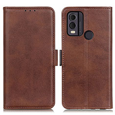 Coque Portefeuille Livre Cuir Etui Clapet M15L pour Nokia C22 Marron