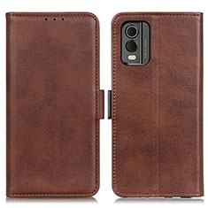 Coque Portefeuille Livre Cuir Etui Clapet M15L pour Nokia C32 Marron