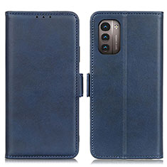 Coque Portefeuille Livre Cuir Etui Clapet M15L pour Nokia G11 Bleu