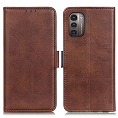 Coque Portefeuille Livre Cuir Etui Clapet M15L pour Nokia G11 Marron