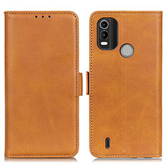 Coque Portefeuille Livre Cuir Etui Clapet M15L pour Nokia G11 Plus Brun Clair