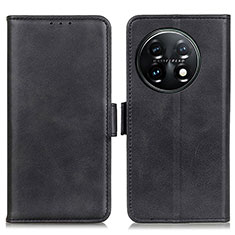 Coque Portefeuille Livre Cuir Etui Clapet M15L pour OnePlus 11 5G Noir