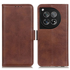 Coque Portefeuille Livre Cuir Etui Clapet M15L pour OnePlus Ace 3 5G Marron