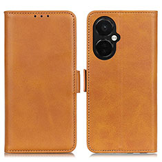 Coque Portefeuille Livre Cuir Etui Clapet M15L pour OnePlus Nord CE 3 5G Brun Clair