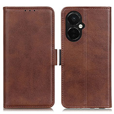 Coque Portefeuille Livre Cuir Etui Clapet M15L pour OnePlus Nord CE 3 Lite 5G Marron