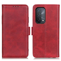 Coque Portefeuille Livre Cuir Etui Clapet M15L pour OnePlus Nord N200 5G Rouge