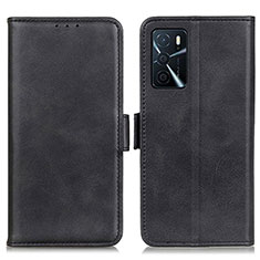 Coque Portefeuille Livre Cuir Etui Clapet M15L pour Oppo A16s Noir