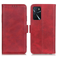 Coque Portefeuille Livre Cuir Etui Clapet M15L pour Oppo A16s Rouge