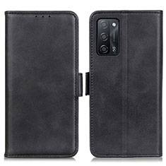 Coque Portefeuille Livre Cuir Etui Clapet M15L pour Oppo A53s 5G Noir