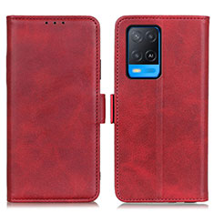 Coque Portefeuille Livre Cuir Etui Clapet M15L pour Oppo A54 4G Rouge