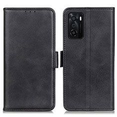 Coque Portefeuille Livre Cuir Etui Clapet M15L pour Oppo A55S 5G Noir