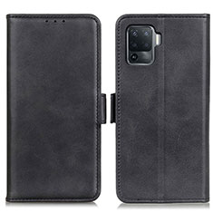 Coque Portefeuille Livre Cuir Etui Clapet M15L pour Oppo A94 4G Noir