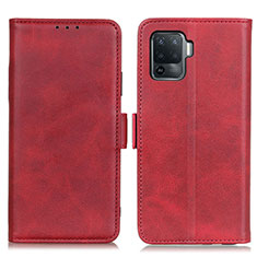 Coque Portefeuille Livre Cuir Etui Clapet M15L pour Oppo A94 4G Rouge