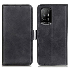 Coque Portefeuille Livre Cuir Etui Clapet M15L pour Oppo A95 5G Noir