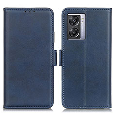 Coque Portefeuille Livre Cuir Etui Clapet M15L pour Oppo K10 5G India Bleu