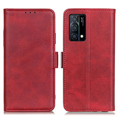 Coque Portefeuille Livre Cuir Etui Clapet M15L pour Oppo K9 5G Rouge