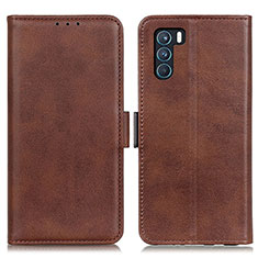 Coque Portefeuille Livre Cuir Etui Clapet M15L pour Oppo K9 Pro 5G Marron