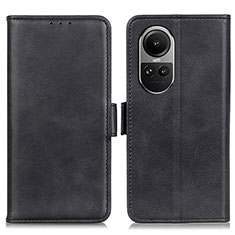 Coque Portefeuille Livre Cuir Etui Clapet M15L pour Oppo Reno10 5G Noir