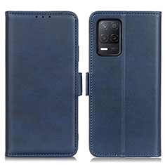 Coque Portefeuille Livre Cuir Etui Clapet M15L pour Realme 8 5G Bleu