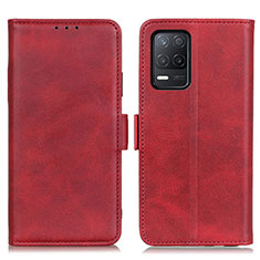 Coque Portefeuille Livre Cuir Etui Clapet M15L pour Realme 8 5G Rouge