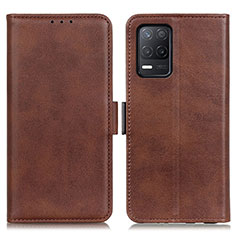 Coque Portefeuille Livre Cuir Etui Clapet M15L pour Realme 8s 5G Marron