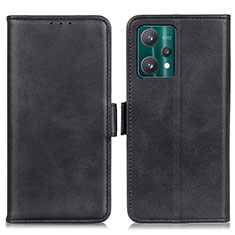 Coque Portefeuille Livre Cuir Etui Clapet M15L pour Realme 9 4G Noir