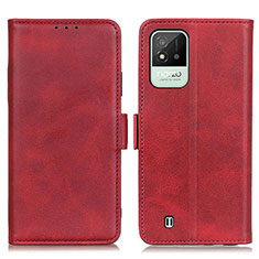 Coque Portefeuille Livre Cuir Etui Clapet M15L pour Realme C20 Rouge