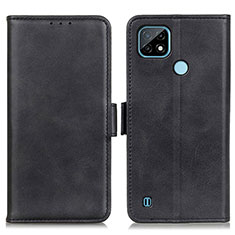 Coque Portefeuille Livre Cuir Etui Clapet M15L pour Realme C21 Noir