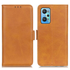 Coque Portefeuille Livre Cuir Etui Clapet M15L pour Realme GT Neo2 5G Brun Clair