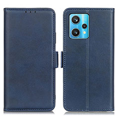 Coque Portefeuille Livre Cuir Etui Clapet M15L pour Realme Q5 5G Bleu