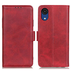 Coque Portefeuille Livre Cuir Etui Clapet M15L pour Samsung Galaxy A03 Core Rouge