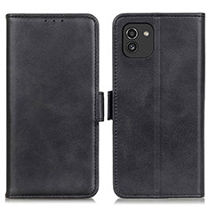 Coque Portefeuille Livre Cuir Etui Clapet M15L pour Samsung Galaxy A03 Noir