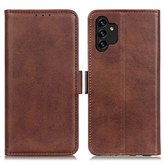 Coque Portefeuille Livre Cuir Etui Clapet M15L pour Samsung Galaxy A13 4G Marron