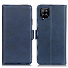 Coque Portefeuille Livre Cuir Etui Clapet M15L pour Samsung Galaxy A22 4G Bleu