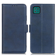 Coque Portefeuille Livre Cuir Etui Clapet M15L pour Samsung Galaxy A22 5G Bleu